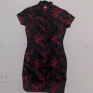 Black and Red Chinese Cocktail dress